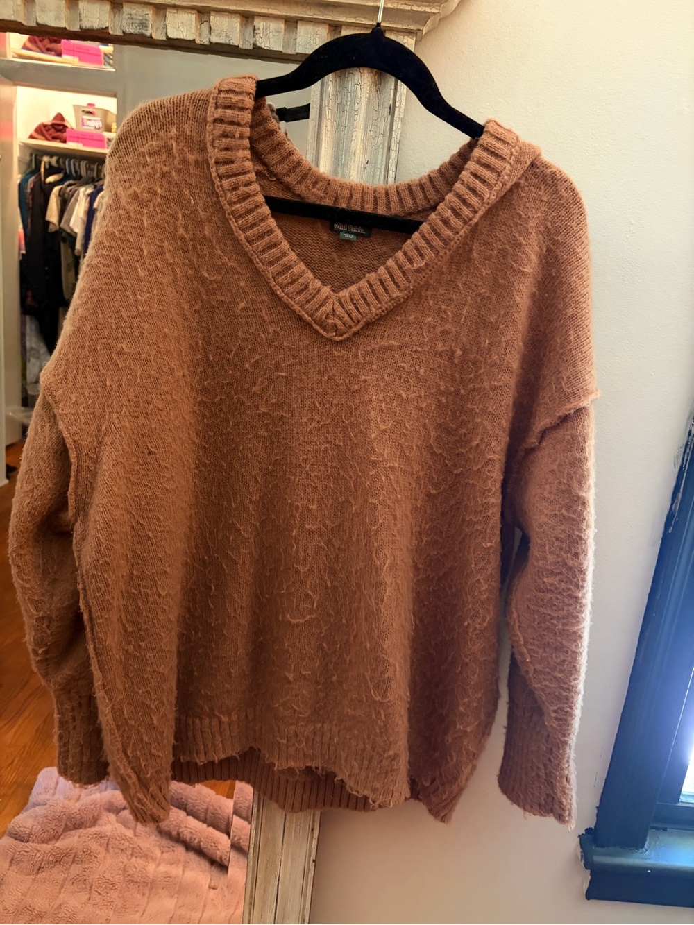 Women’s Warm Brown V-Neck